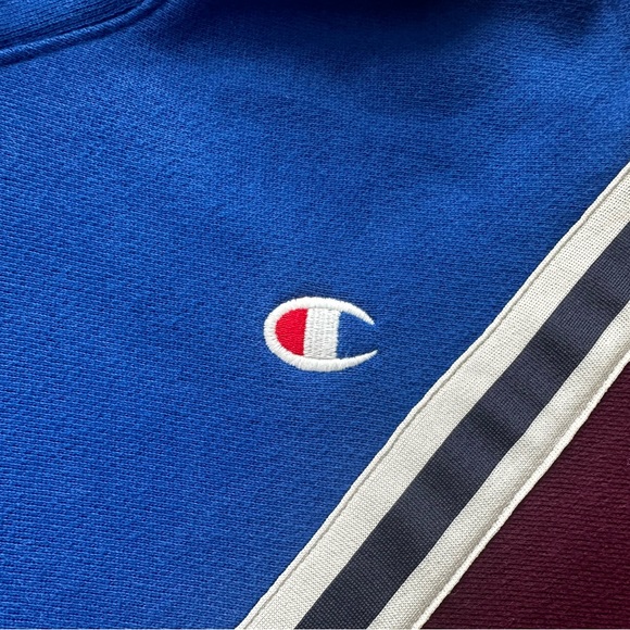 Champion Color Block Pullover Hooded Sweatshirt Women's Large - Picture 9 of 12